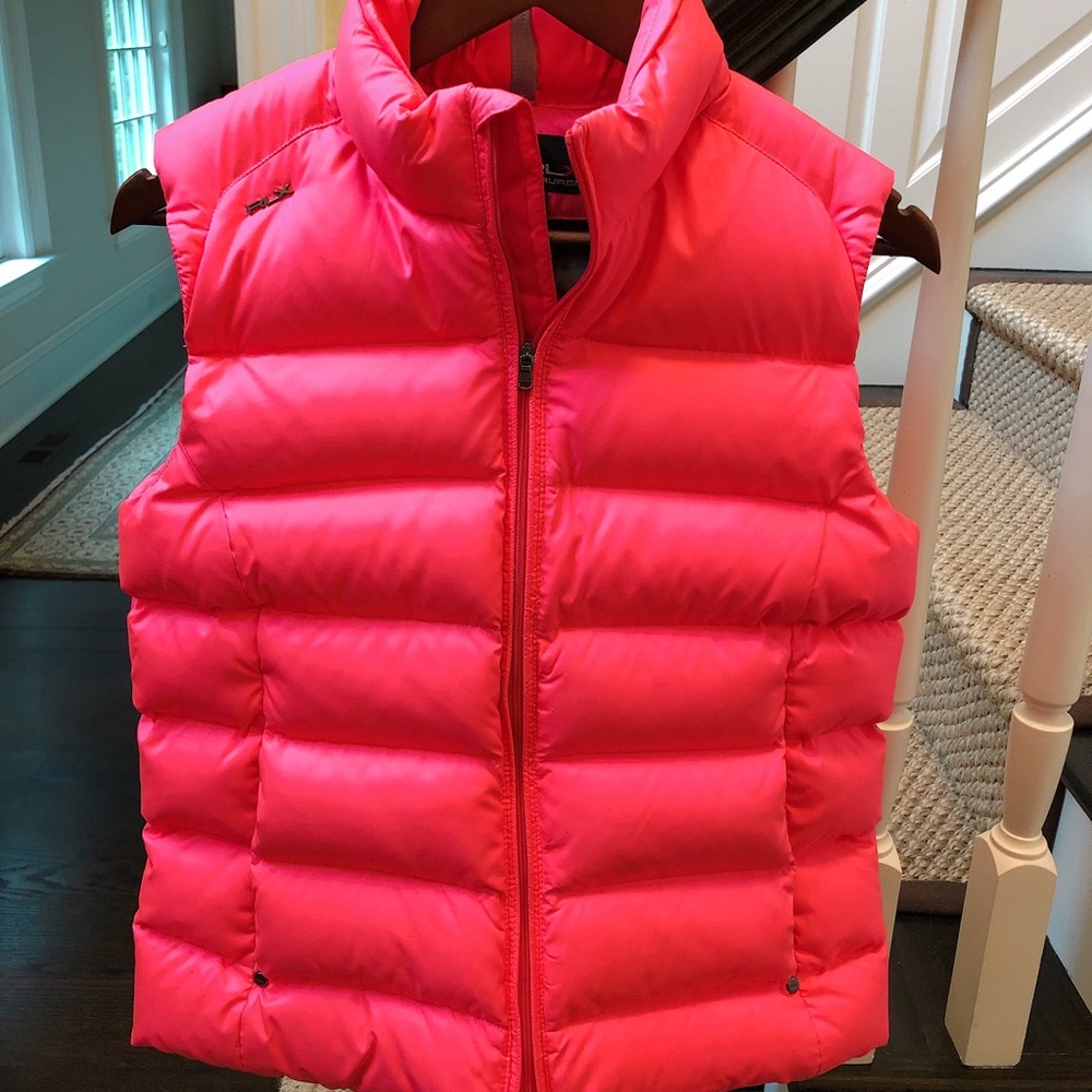 RLX Ralph Lauren Pink Down Vest Size Small